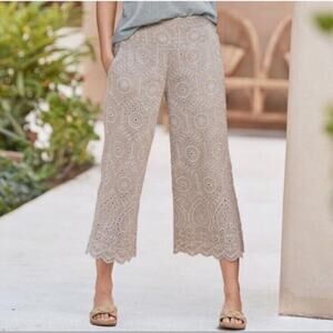 Sundance Cream Cropped Ankle Pants